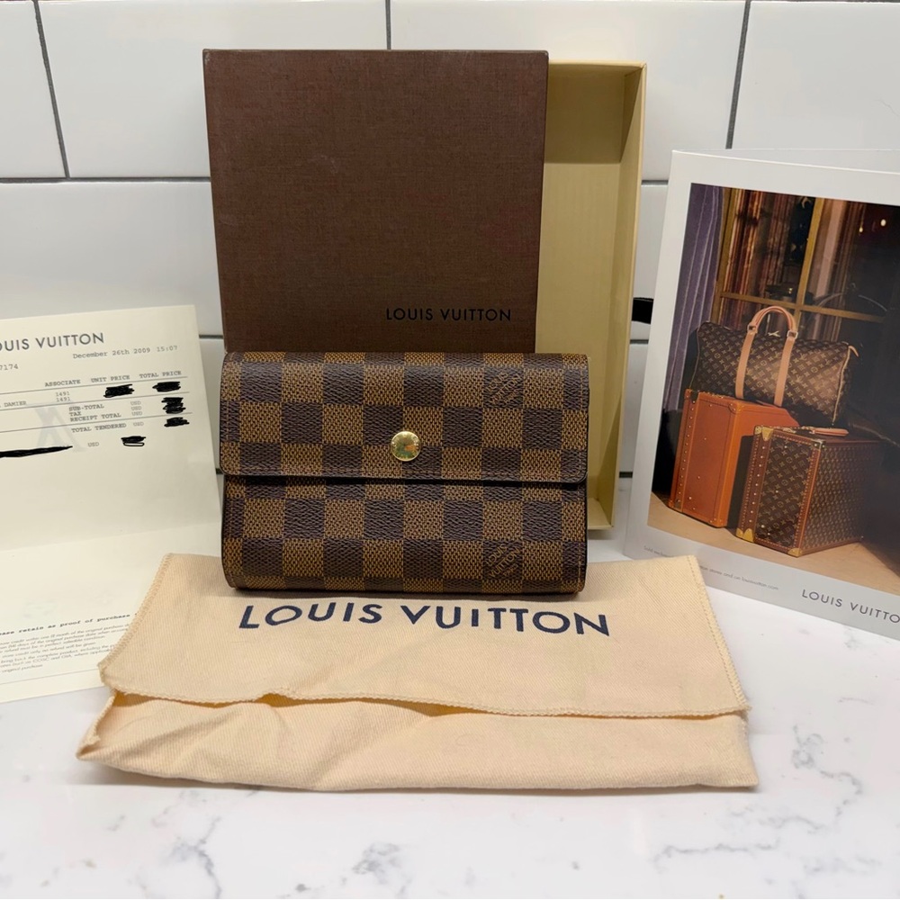 Louis Vuitton Damier Portefeuille Alexandra Wallet w/ Dust Bag & Box *AUTHENTIC*